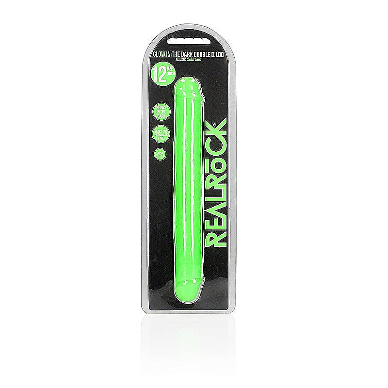 12 Inch Glow in the Dark Neon Double Dong by Shots Toys - Double Ender