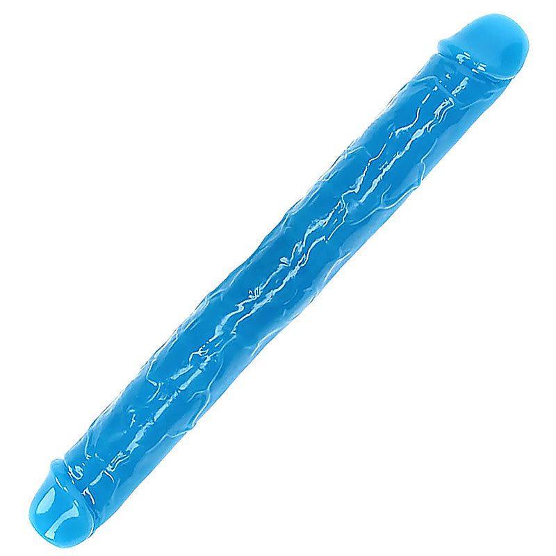 15 Inch Glow in the Dark Neon Double Dong by Shots Toys - Double Ender