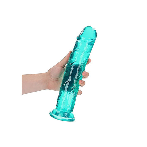 11 Inch Crystal Clear Straight No Balls Dildo by Shots Toys - Realistic Dildos