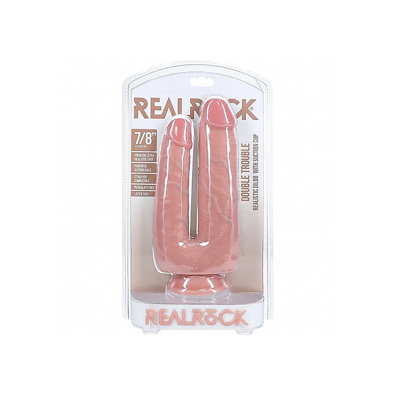 RealRock Ultra Realistic Skin Double Trouble Dildo - Realistic Dildos