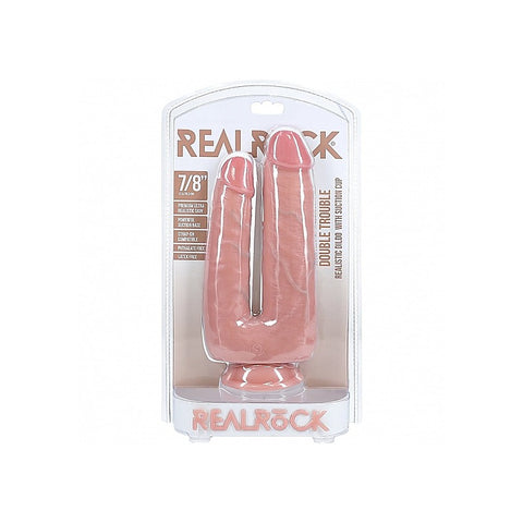 RealRock Ultra Realistic Skin Double Trouble Dildo - Realistic Dildos