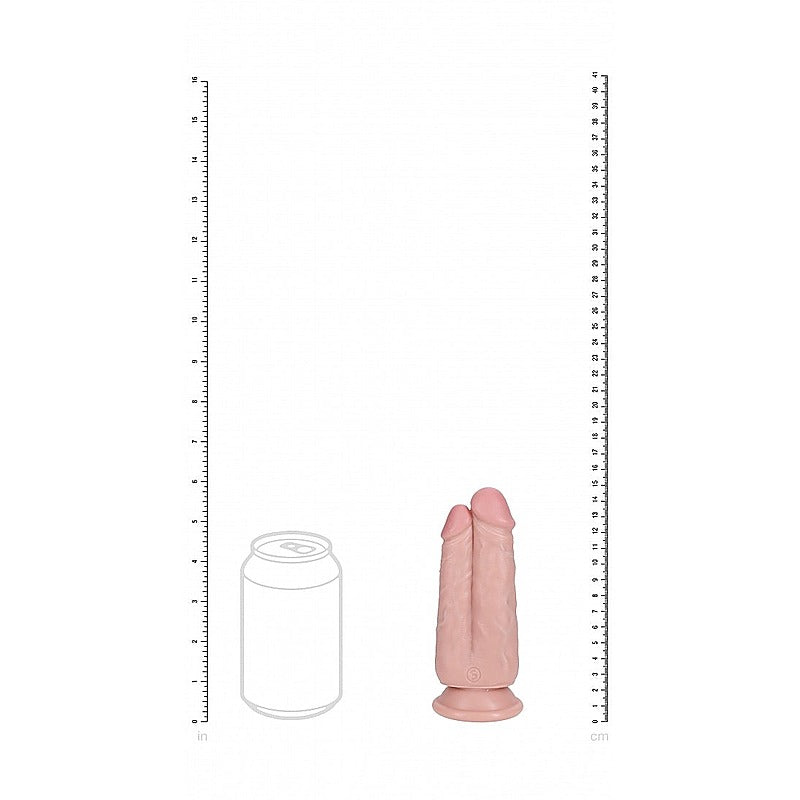 RealRock Ultra Realistic Skin Two in One Dildo by Shots Toys - Realistic Dildos