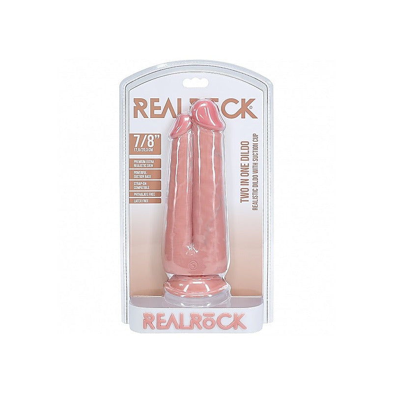RealRock Ultra Realistic Skin Two in One Dildo by Shots Toys - Realistic Dildos