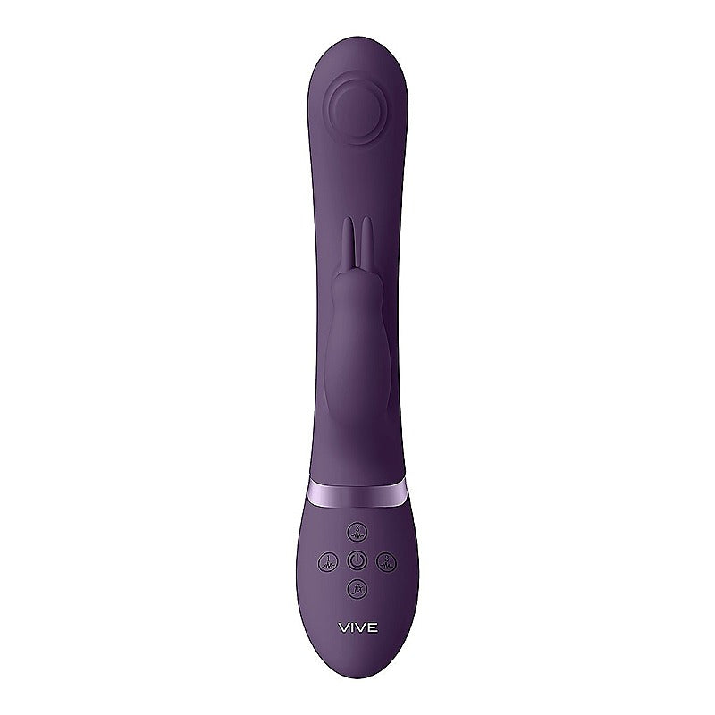May Rechargeable Silicone Dual Pulse Wave Rabbit Vibe - Rabbit Vibrators