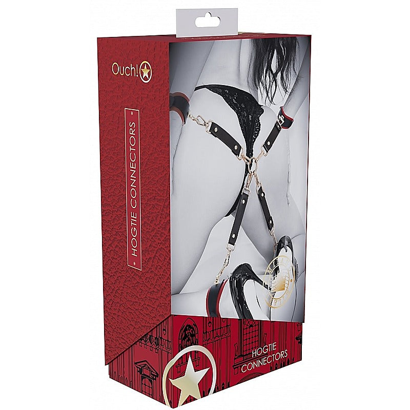 Ouch! Milan Collection Bondage Hogtie Connectors - Cuffs And Restraints