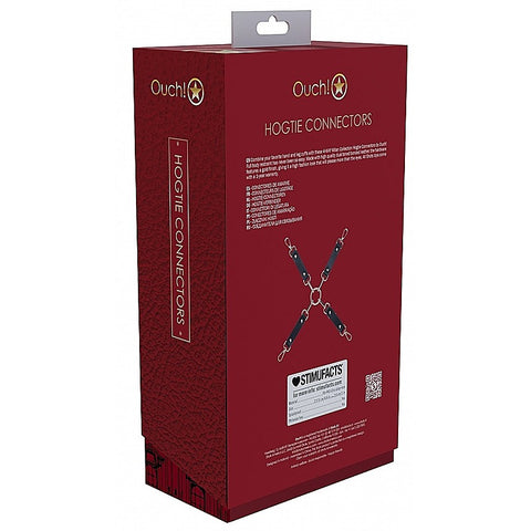 Ouch! Milan Collection Bondage Hogtie Connectors - Cuffs And Restraints