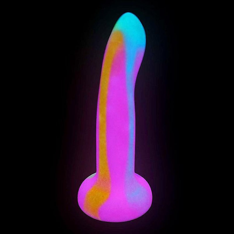 WHIMSY Glow In Dark Silicone Dildo by Adam & Eve - Non-Realistic Dildos