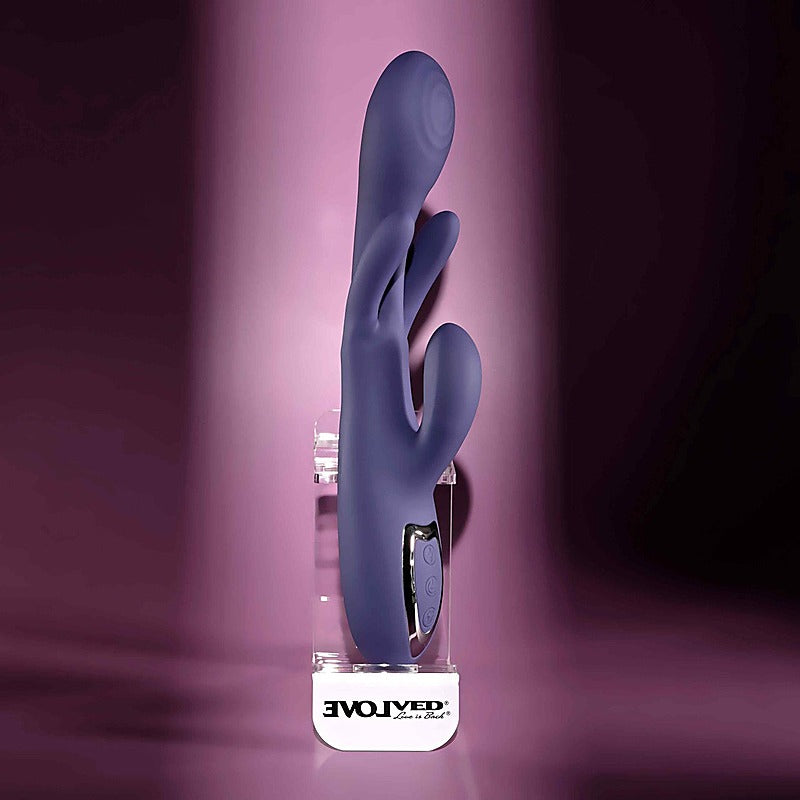 BOW DOWN USB Rechargeable Rabbit Vibrator by Evolved - Rabbit Vibrators