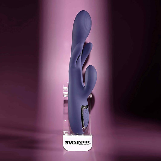 Evolved BOW DOWN USB Rechargeable Rabbit Vibrator - Rabbit Vibrators