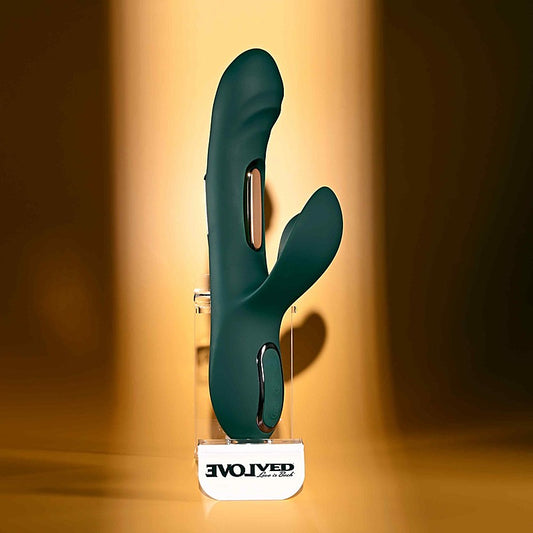 Heart of Gold USB Rechargeable Rabbit Massager by Evolved - Rabbit Vibrators