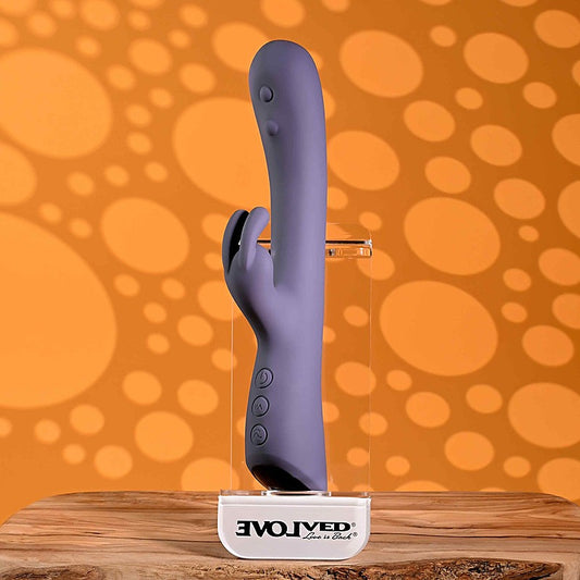 Evolved POPPIN GOOD TIME USB Rechargeable Rabbit Vibrator - Rabbit Vibrators