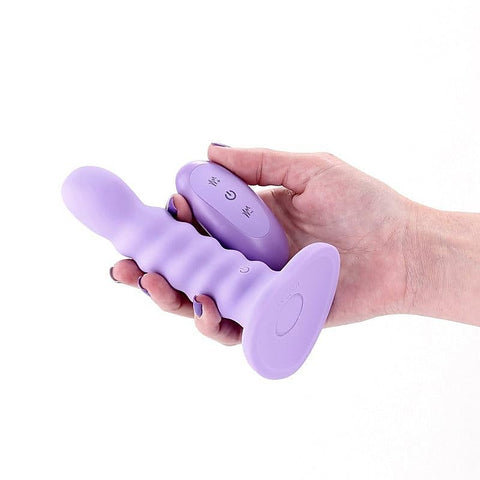 Colours Ribbed 5 Inch Vibrating Dildo by NS Novelties - Vibrating Dildos
