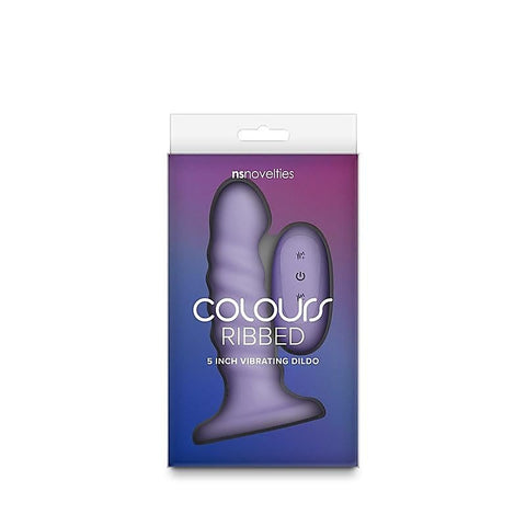 Colours Ribbed 5 Inch Vibrating Dildo by NS Novelties - Vibrating Dildos
