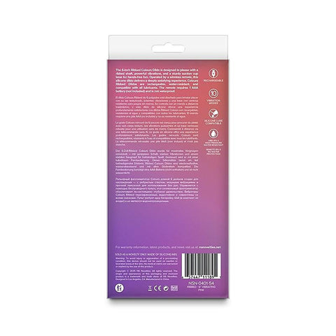 Colours Ribbed 6 Inch Vibrating Silicone Dildo - Vibrating Dildos