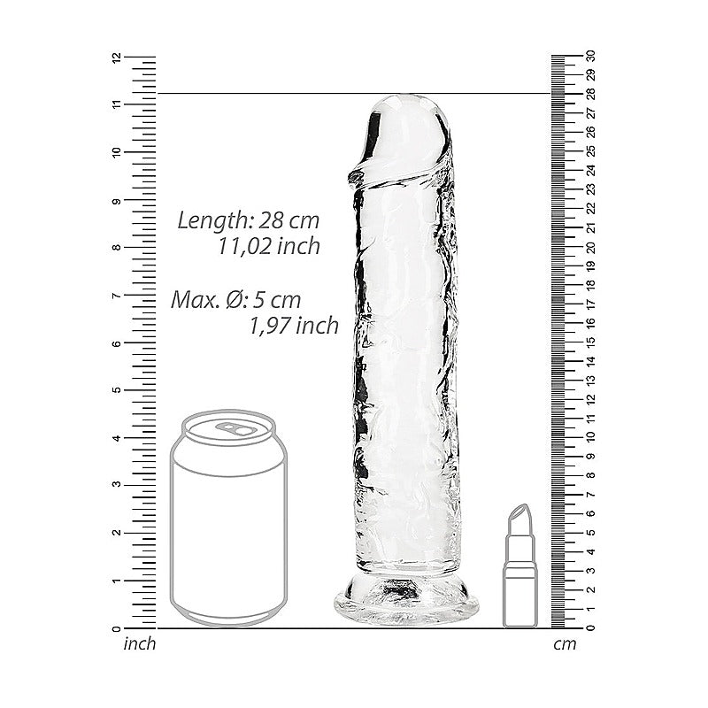REALROCK 28 cm Realistic Straight Dildo by Shots Toys - Realistic Dildos