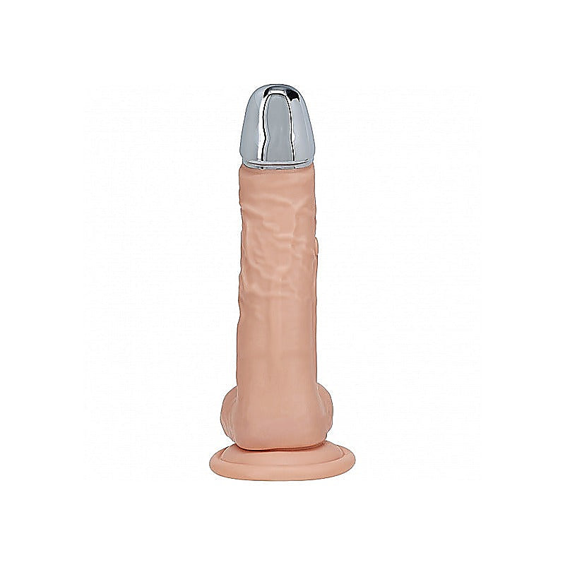 REALROCK Metal Head 6 Inch Realistic Vibrating Dildo - Vibrating Dildos