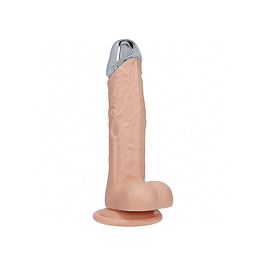 REALROCK Metal Head 7 Inch Vibrating Dildo by Shots Toys - Vibrating Dildos