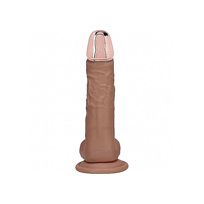 REALROCK Metal Head 7 Inch Vibrating Dildo by Shots Toys - Vibrating Dildos