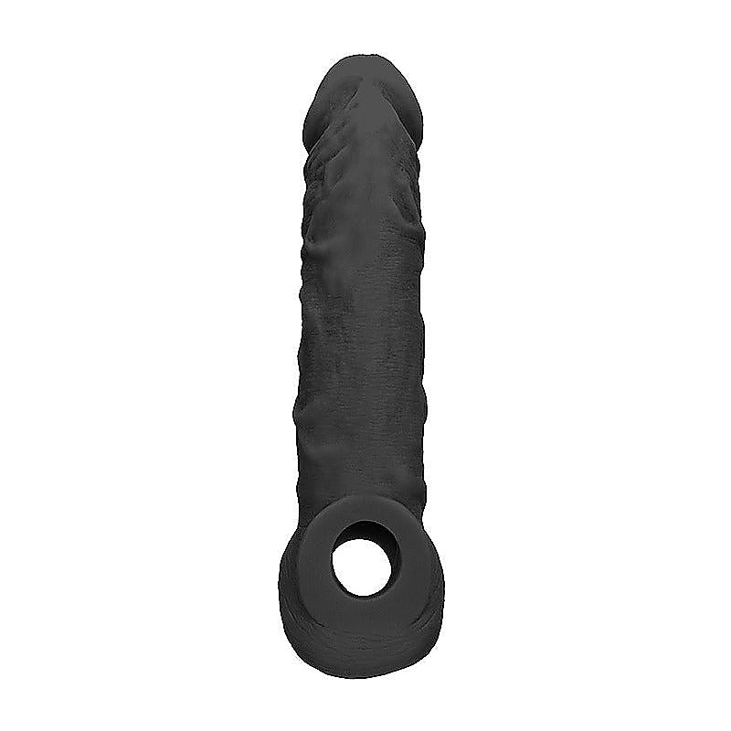 REALROCK 8 Inch Realistic Penis Extender with Cock Rings - Penis Sleeves and Extenders