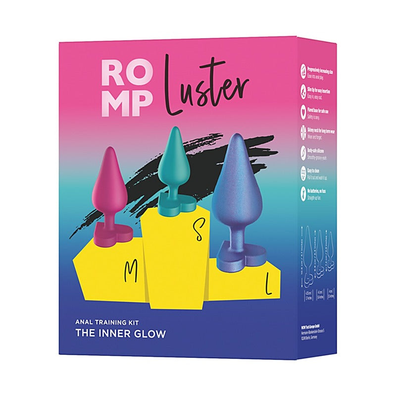 Romp Luster Silicone Butt Plugs Set by Love Honey - Butt Plugs