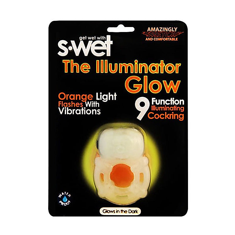 NU Sensuelle S-Wet Illuminator Vibrating Cock Ring - Vibrating Cock Rings