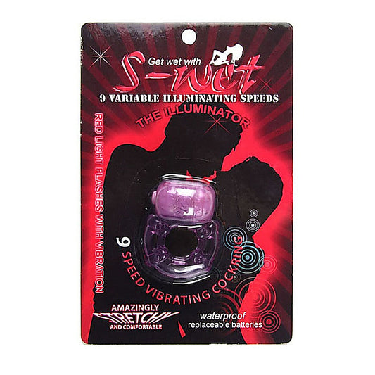 S-Wet Illuminator Vibrating Cock Ring by NU Sensuelle - Vibrating Cock Rings