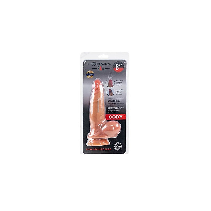 Cody Ultra Realistic 20cm Squirting Dildo by CamToyz - Realistic Dildos