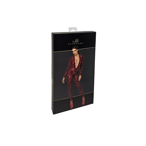 Kink Royal V Neck Womens Catsuit by Noir Handmade - Teddies and Bodysuits