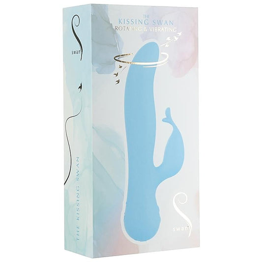 Kissing Swan Rabbit Vibrator by BMS Factory - Rabbit Vibrators