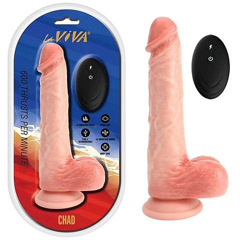 La Viva Chad Remote Control Rechargeable Realistic Cock - Vibrating Dildos