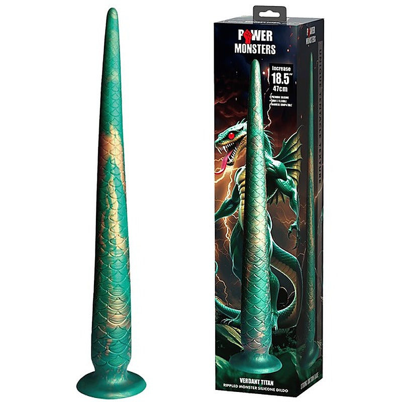 Baile Verdant Titan 18.5 Inch Monster Silicone Dildo - Realistic Dildos