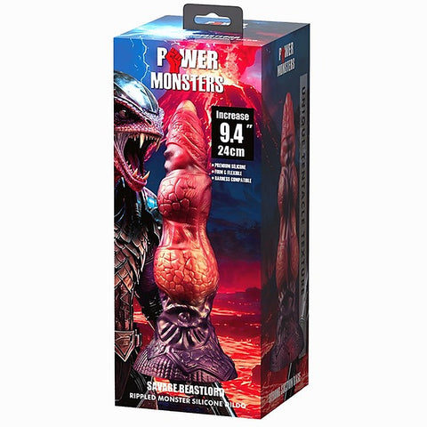 Baile Savage Beastlord 9.4 Inch Rippled Silicone Dildo - Realistic Dildos