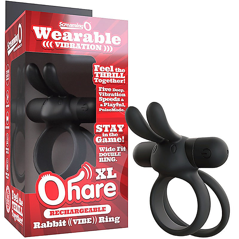 Ohare XL Rechargeable Rabbit Vibe Penis Ring by Screaming O - Vibrating Cock Rings