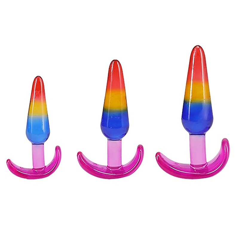 Doc Johnson Csyteal Jellies TPE Anal Trainer Set - Butt Plugs
