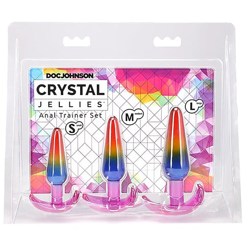 Doc Johnson Csyteal Jellies TPE Anal Trainer Set - Butt Plugs