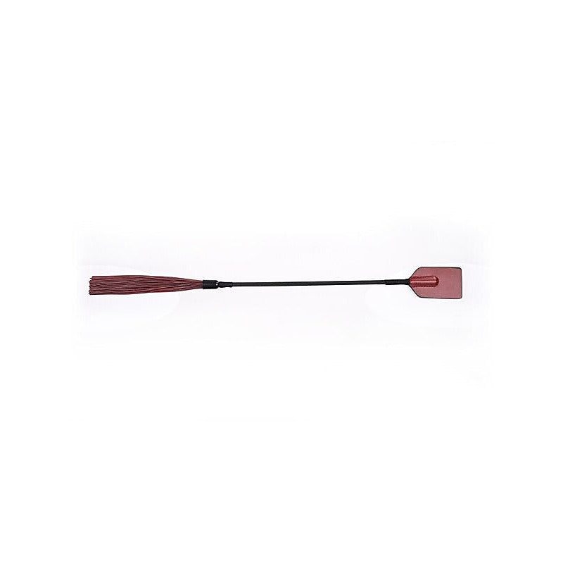 Saffron Tap & Tickle Dual Ended Crop and Silicone Flogger - Whips And Crops