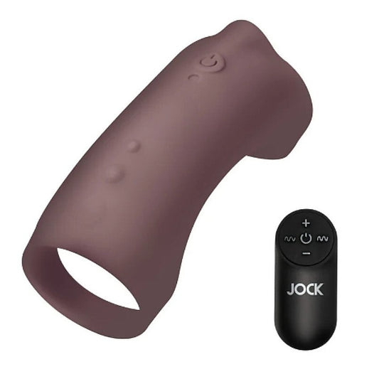 JOCK Vibrating Silicone Penis Sleeve by Curve Toys - Penis Sleeves and Extenders