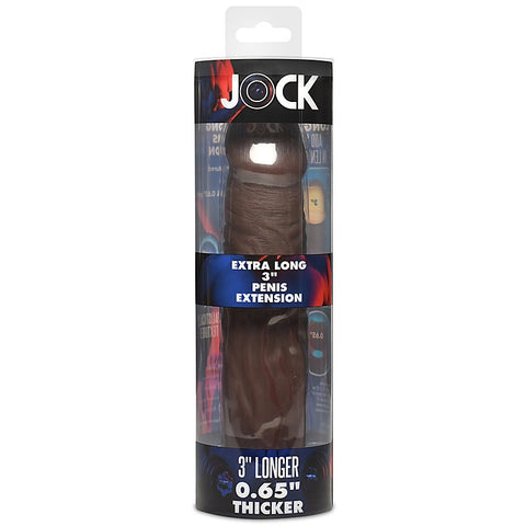 JOCK Extra Long 3 Inch Penis Extension Sleeve by Curve Toys - Penis Sleeves and Extenders