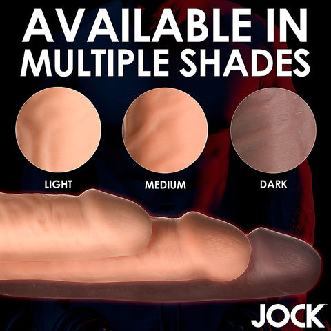 JOCK Extra Long 3 Inch Penis Extension Sleeve by Curve Toys - Penis Sleeves and Extenders