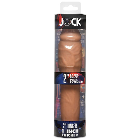 JOCK Extra Thick 2 Inch Penis Extension Sleeve by Curve Toys - Penis Sleeves and Extenders