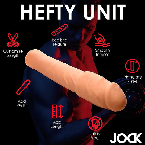 JOCK Extra Thick 2 Inch Penis Extension Sleeve by Curve Toys - Penis Sleeves and Extenders