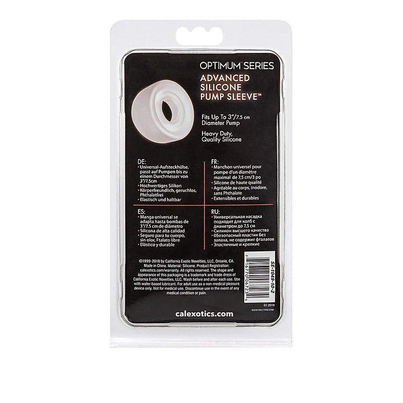 Optimum Series Advanced Silicone Pump Sleeve - Penis Sleeves and Extenders