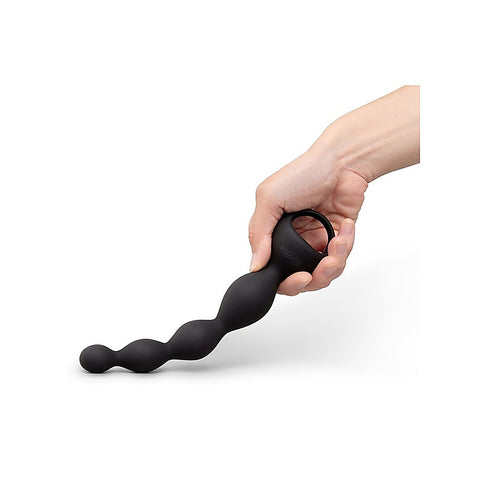 b-Vibe 6.5 Inch Vibing Tapered Silicone Anal Beads - Anal Beads and Balls