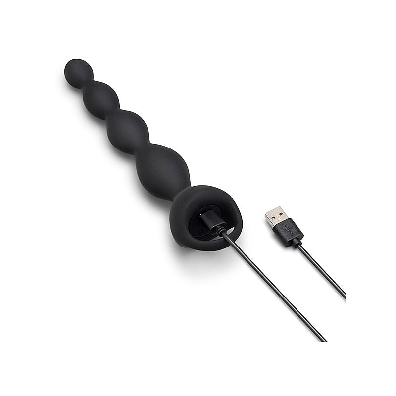 b-Vibe 6.5 Inch Vibing Tapered Silicone Anal Beads - Anal Beads and Balls