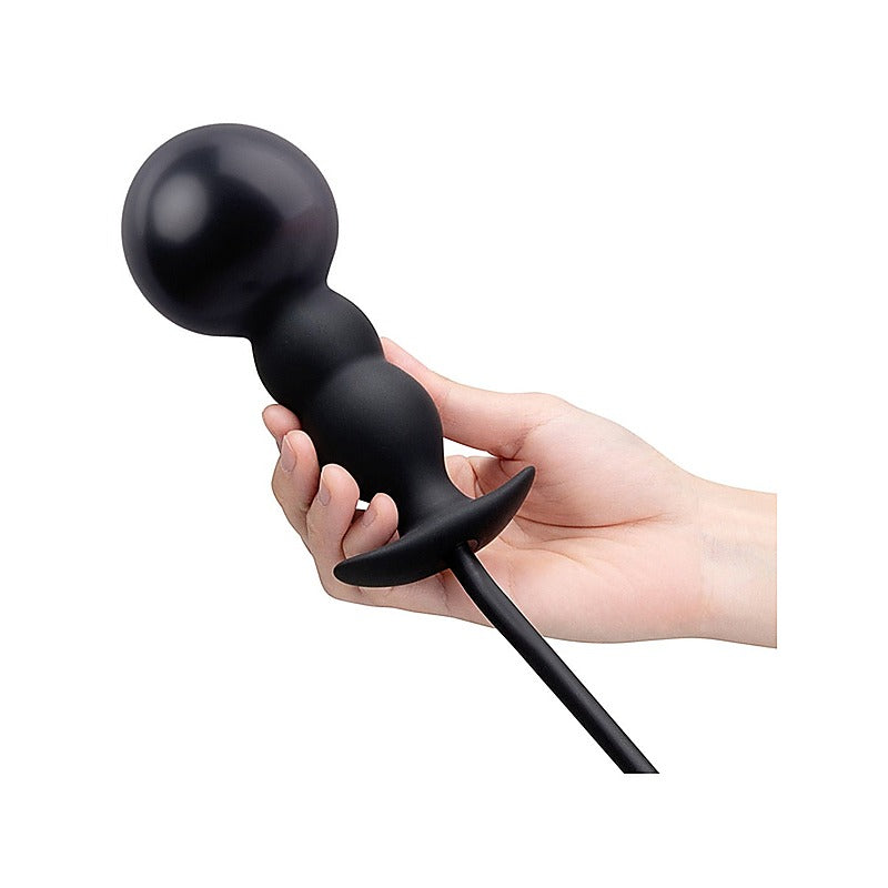 b-Vibe Beaded Silicone Inflatable Anal Plugs - Butt Plugs
