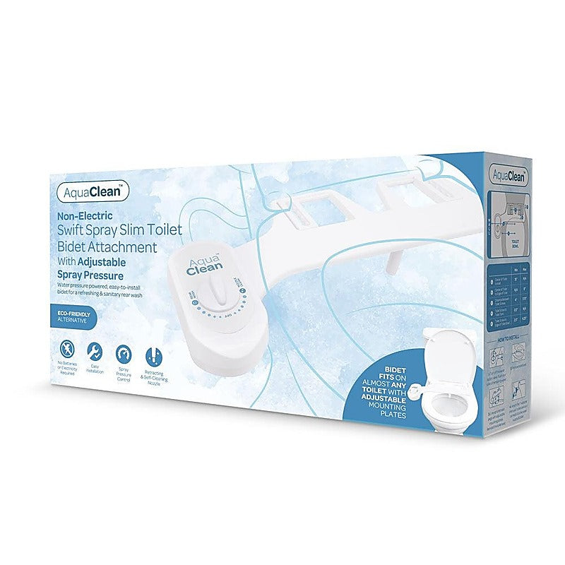 Xgen AquaClean Swift Spray Slim Toilet Bidet Attachment - Enemas and Douches