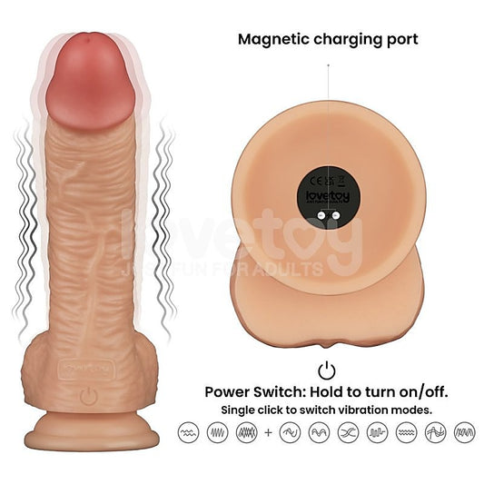 Power Basics Vibrating Dildo by Lovetoy - Vibrating Dildos