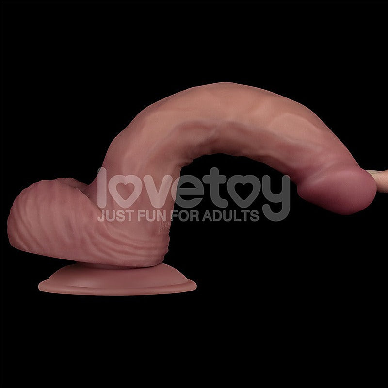 Dual Density 9 Inch Vibrating Realistic Power Cock - Vibrating Dildos