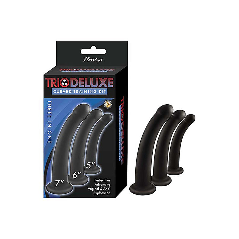 Trio Deluxe Curved Training Kit by Nasstoys - Anal Dildos
