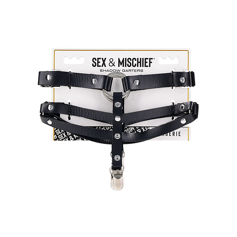 Sex and Mischief Shadow Bondage Garters by Sportsheets - Cuffs And Restraints